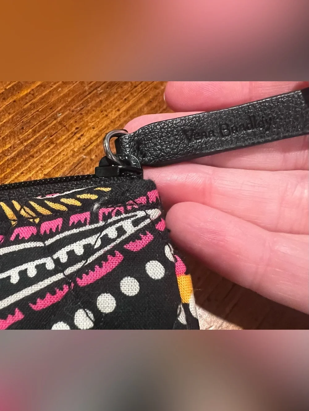 Vera Bradley Coin Purse in Bandana Swirl Retired Pattern Small Wallet